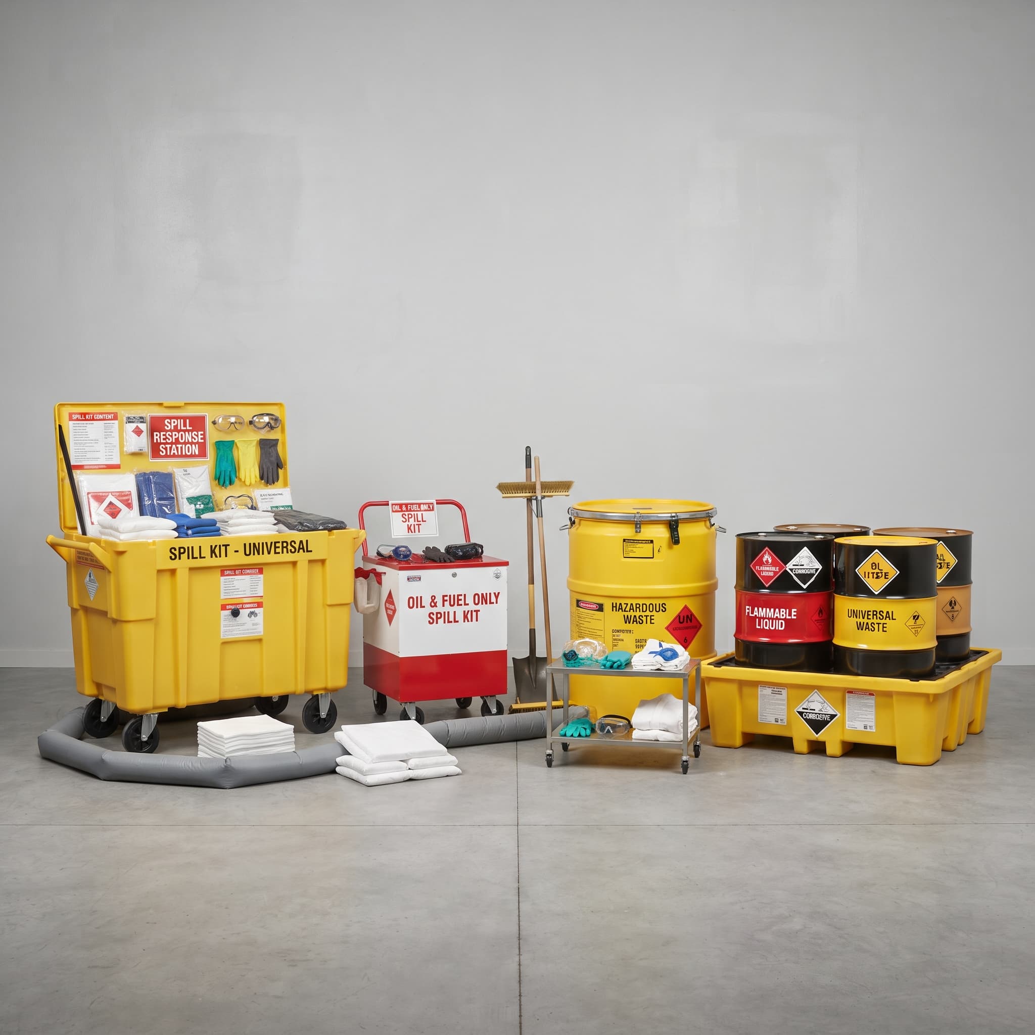 Kit Antiderrames Industrial 120 L